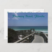 ローズマリーのビーチの遊歩道の眺め ポストカード (正面/裏面)