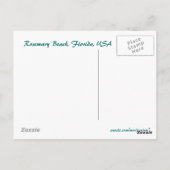 ローズマリーのビーチの遊歩道の眺め ポストカード (裏面)