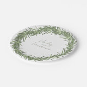 ローズマリーの花輪 オーダーメイドデザイン ペーパープレート (アングル)