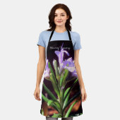 ローズマリーの花 エプロン (着用した状態)