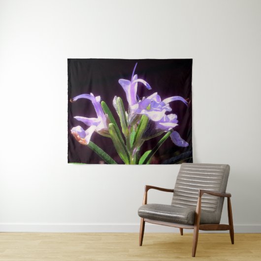 ローズマリーの花 タペストリー (インサイチュ(横))