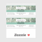 ローズマリーエッセンシャル油フレグランスボトルラベル シール (シート)