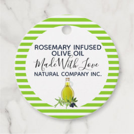 ローズマリーオリーブ油自家製プロダクトラベル フェイバータグ