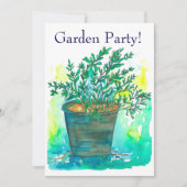 ローズマリーガーデンパーティの招待状 招待状 (正面)