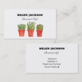 ローズマリータイムセージのハーブの名刺 名刺 (正面/裏面)