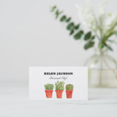 ローズマリータイムセージのハーブの名刺 名刺 (スタンド正面)