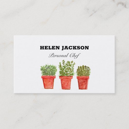 ローズマリータイムセージのハーブの名刺 名刺 (正面)