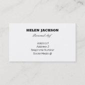 ローズマリーティムハーブの名刺 名刺 (裏面)