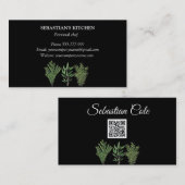 ローズマリーティメセージハーブ料理シェフポット 名刺 (正面/裏面)