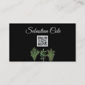 ローズマリーティメセージハーブ料理シェフポット 名刺 (裏面)