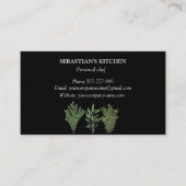 ローズマリーティメセージハーブ料理シェフポット 名刺 (正面)