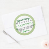 ローズマリーナッツのラベル ラウンドシール (封筒)