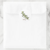 ローズマリーハーブラウンドスティッカー ラウンドシール (バッグ)