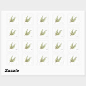 ローズマリーハーブローズマリーウォーター絵画カラーズ スクエアシール (シート)