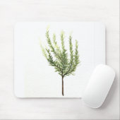 ローズマリーハーブヴィンテージ植物の庭の水色 マウスパッド (マウス)