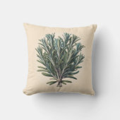 ローズマリーバンチヴィンテージ植物薬用薬草 クッション (正面)