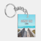 ローズマリービーチフロリダ湾沿岸ヴィンテージ キーホルダー (正面左)