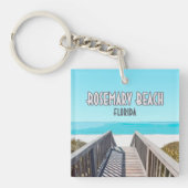 ローズマリービーチフロリダ湾沿岸ヴィンテージ キーホルダー (正面)