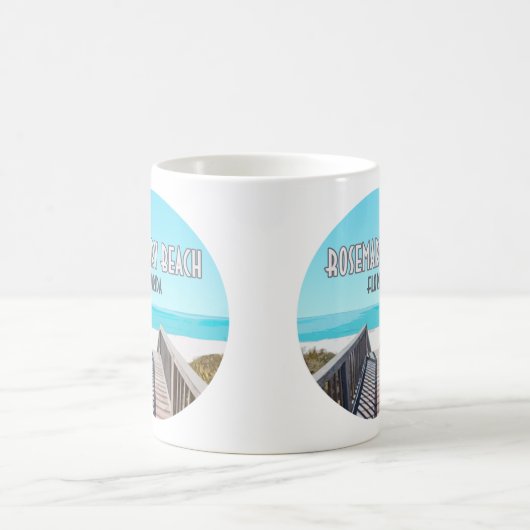 ローズマリービーチフロリダ湾沿岸ヴィンテージ コーヒーマグカップ (中央)