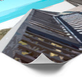 ローズマリービーチフロリダ湾沿岸ヴィンテージ ポスター (角)