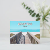 ローズマリービーチフロリダ湾沿岸ヴィンテージ ポストカード (スタンド正面)