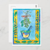 ローズマリーベイローレル料理ハーブ ポストカード (正面/裏面)