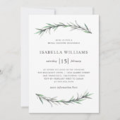 ローズマリーボタニカルブライダルシャワーフォト招待状 招待状 (正面)