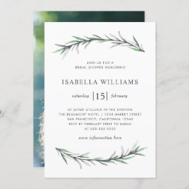 ローズマリーボタニカルブライダルシャワーフォト招待状 招待状
