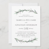 ローズマリーボタニカルリハーサルディナー招待状 招待状 (正面)