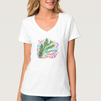 ローズマリー愛好家の植物園Tシャツ Tシャツ