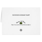 ローズマリー開花開花薬草写真 (裏面横)