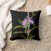 ローズマリー開花 クッション (ブランケット)