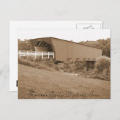 ローズマンブリッジウィンターセット、アイオワ ポストカード (正面/裏面)