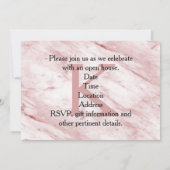 ローズマーブル3枚写真 学校卒業発表 招待状 (裏面)