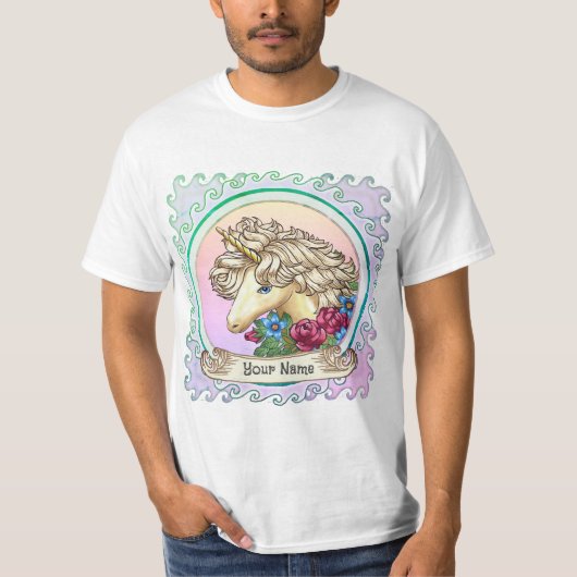 ローズユニコーン Tシャツ (正面)
