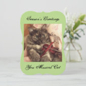 ローズライトのミュージカルねこカード - シーズングリーティング シーズンカード (スタンド正面)