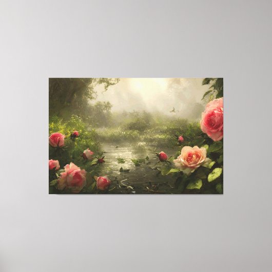 ローズレイク – キャンバスプリント (正面)