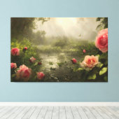 ローズレイク – キャンバスプリント (インサイチュ (ウッドフロア))