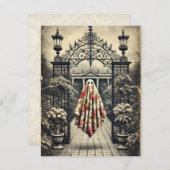 ローズヴェイル邸の庭園の呪い - ゴシック ノートカード (正面/裏面)