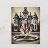 ローズヴェイル・マンションの呪い - ゴシック・ヴィクトリアン ノートカード (正面/裏面)