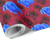 ローズ包装紙 ロマンチック ローズペーパー ラッピングペーパー (ロールコーナー)