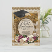 ローズ卒業式招待状 招待状 (スタンド正面)