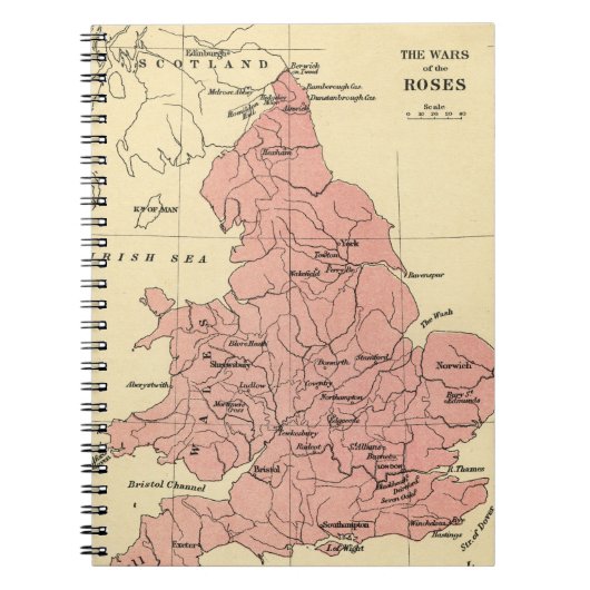 ローズ家の戦争の地図 ノートブック (正面)