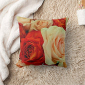 ローズ素朴ブーケスクエア装飾用クッション クッション (ブランケット)