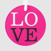 ローズ背景ラブウェディング オーナメント (裏面)