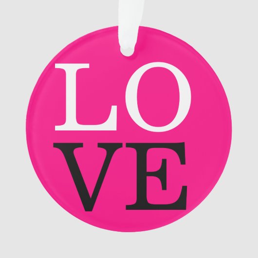 ローズ背景ラブウェディング オーナメント (正面)