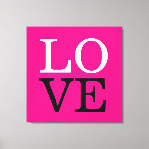 ローズ背景ラブウェディング キャンバスプリント