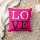 ローズ背景ラブウェディング クッション (ブランケット)