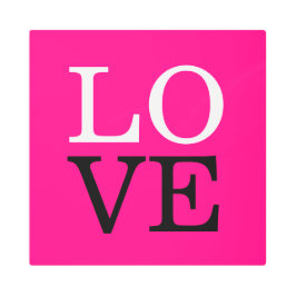 ローズ背景ラブウェディング メタルプリント