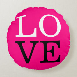 ローズ背景ラブウェディング ラウンドクッション